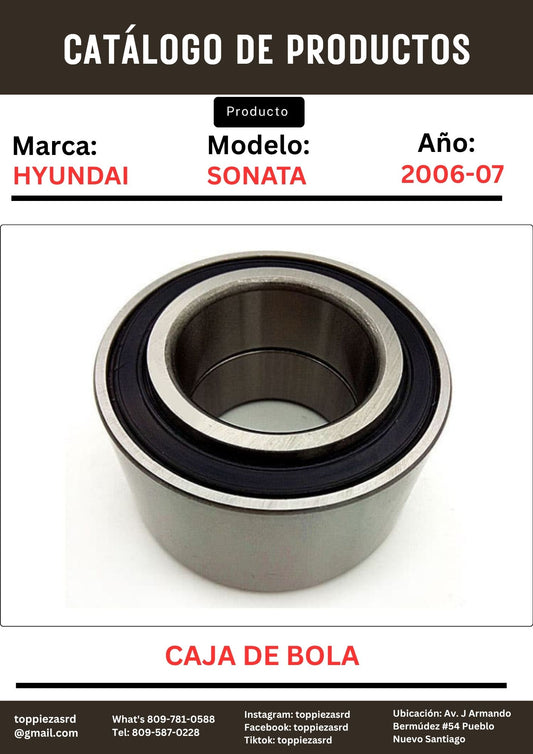 51720-3A200: Caja De Bola Delantera Hyundai Sonata N20 2006-14. Lotze 2008-10.