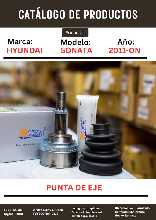 HY-314/CH-1-1035: Punta De Eje Sonata N20 12-14  Y20 K5 11-15