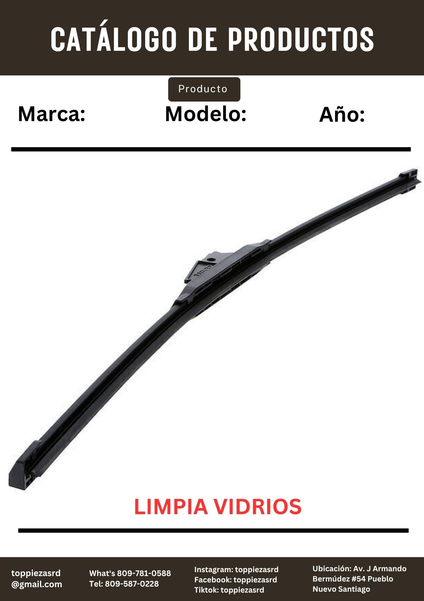 IP-101-22: Limpia Vidrios/Escobilla ECLIPSE.