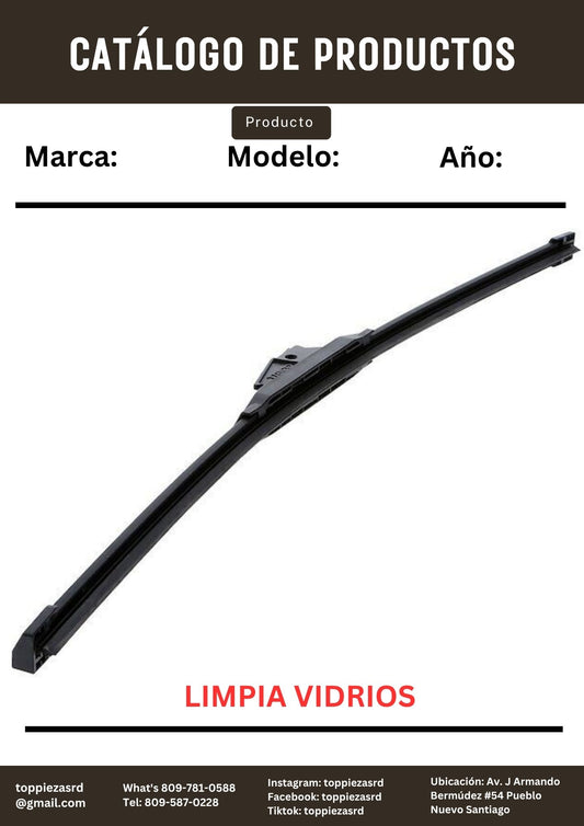 IP-101-22: Limpia Vidrios/Escobilla ECLIPSE.