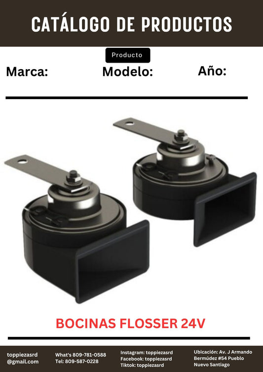 249206: Bocinas Flosser Caracol 24V.