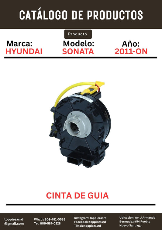 93490-3S210: Cinta De Guía Hyundai SONATA Y20 2011-ON.