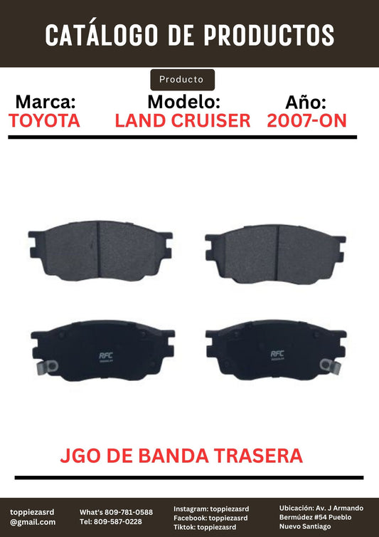 MD1304/04466-0C010: JGO De Banda Trasera Toyota Land Cruiser TUNDRA LX570 2007-20