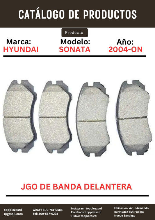 MD924: JGO De Banda Delantera Hyundai Sonata N20 06-14 LOTZE 08-10 TUCSON SPORTAGE 04-09