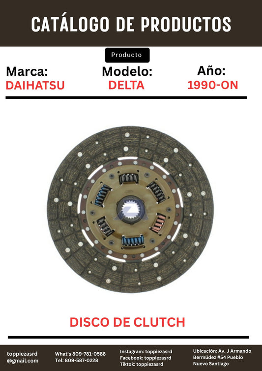 31250-36410: Disco De Clutch DAIHATSU Delta 14B HZ 1990-ON.