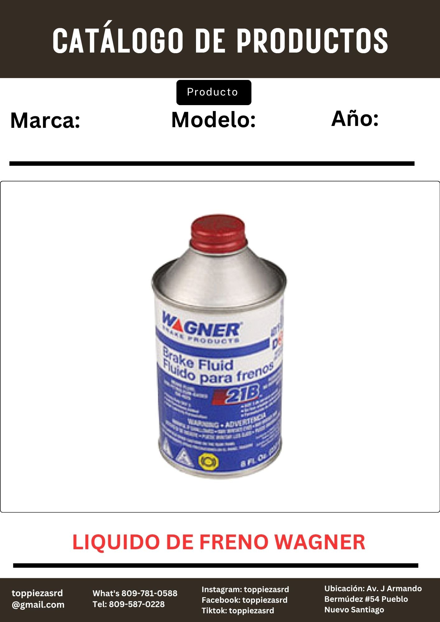 FC-85800: Liquido De Freno Wagner.