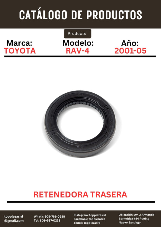 90311-35020: 35X63X9X15.5 Retenedora Trasera Toyota RAV-4 2001-05.