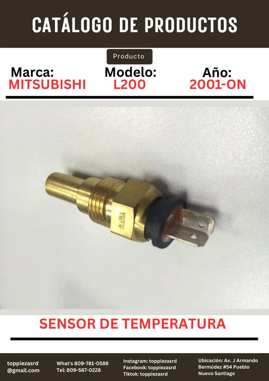 MD050214: Sensor De Temperatura Mitsubishi L200  4D56 1998-ON. canter 4d30/31/32/33/34