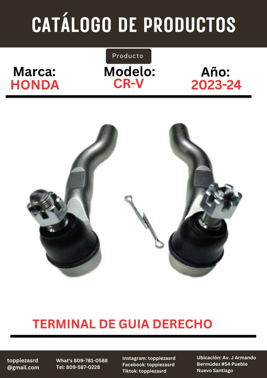 53540-3A0-A01: Terminal De Guía Derecho Honda CR-V 2023-24.