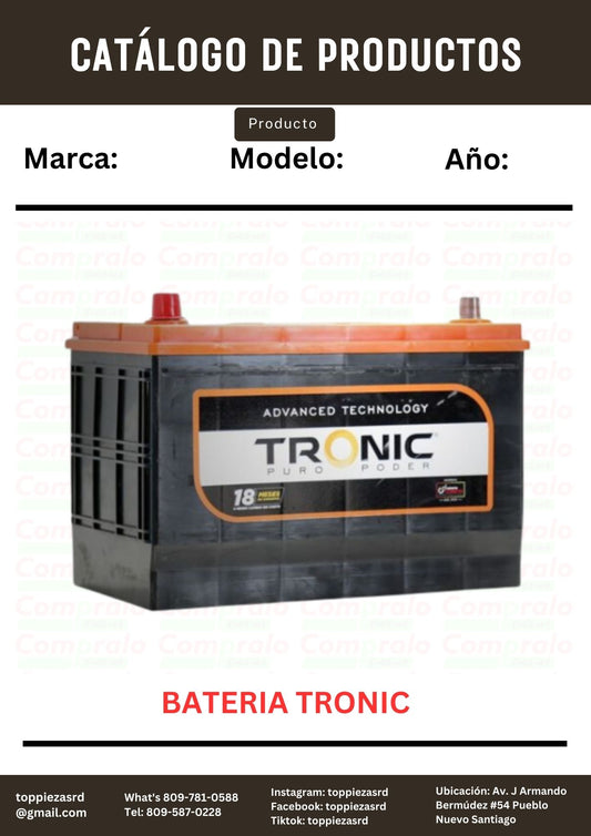 BATERIA TRONIC.