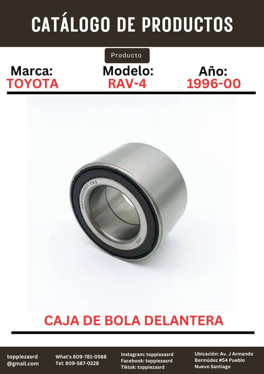 90369-38003: Caja De Bola Delantera Toyota RAV-4 1996-00. CAMRY 1983-91.