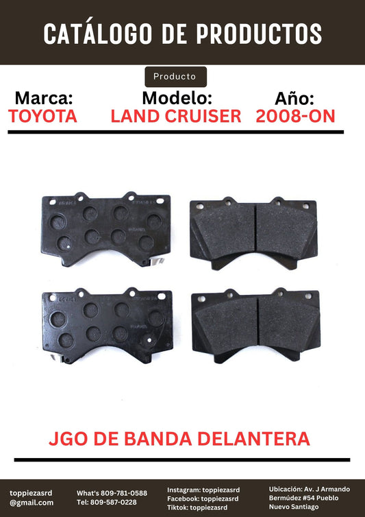 MD1303: JGO De Banda Delantera Toyota Land Cruiser TUNDRA LX570 2008-20