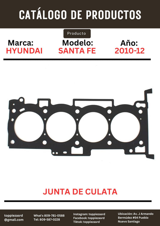 22311-25212/ 2G700: Junta De Culata  Hyundai SANTA FE  2010-12. TUCSON  SPORTAGE 11-15 2.4