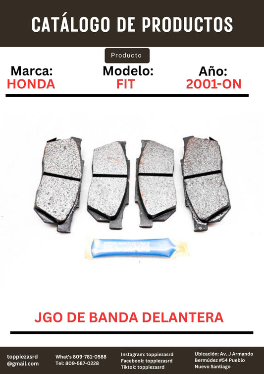MD256/45022-SB2-670: JGO De Banda Delantera Honda FIT 2001-05 LOGO 1996-04