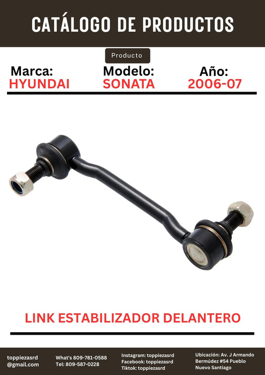 54830-3K000: Link Estabilizador Delantero Hyundai SONATA N20 2006-07.