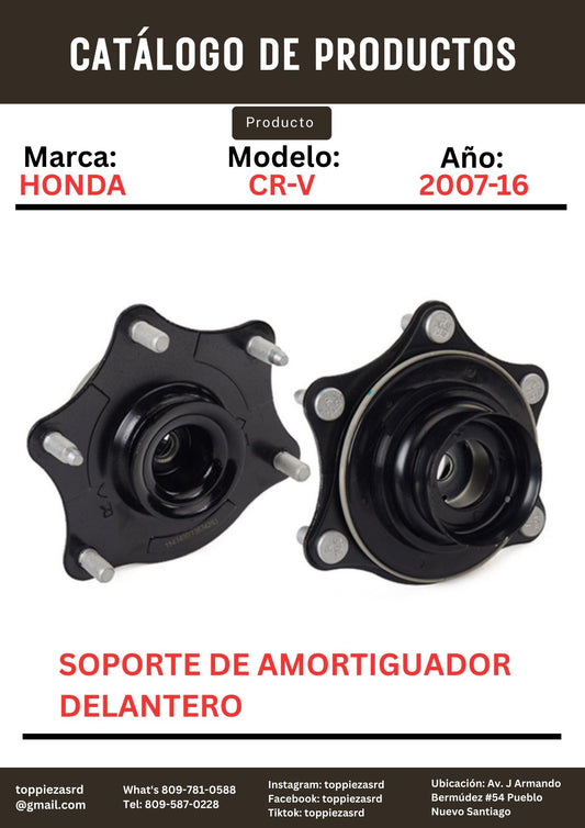 51920-SWA-A01: Soporte De Amortiguador Delantero Honda CR-V 2007-16.