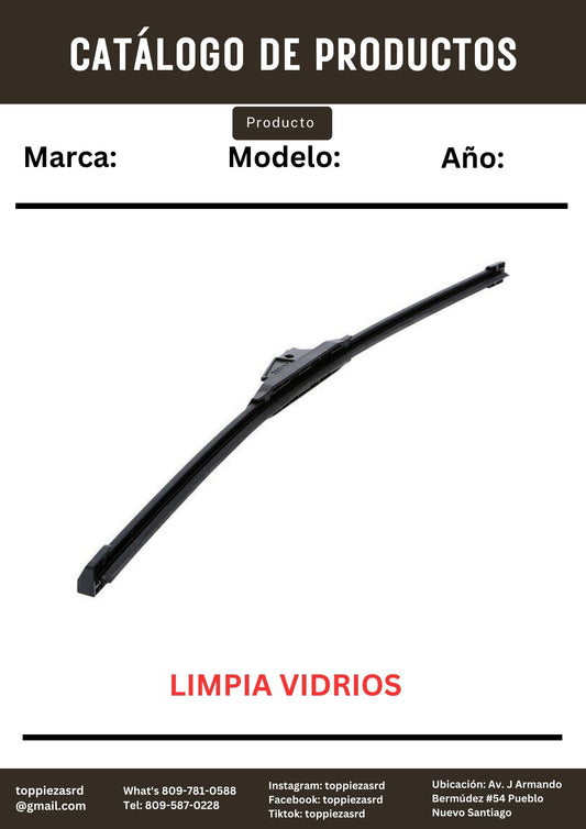 IP-101-19: Limpia Vidrios/Escobilla ECLIPSE.