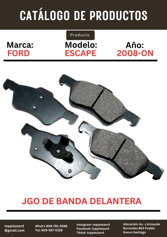 MD1047: JGO De Banda Delantera FORD ESCAPE 2008-12 TRIBUTE 2005-08.