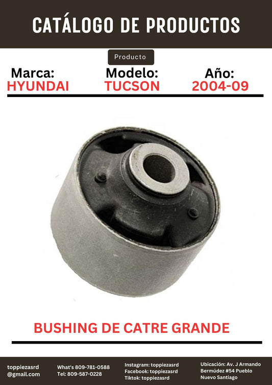 54584-2E000: Bushing De Catre Grande Hyundai TUCSON/ELANTRA 2004-09.