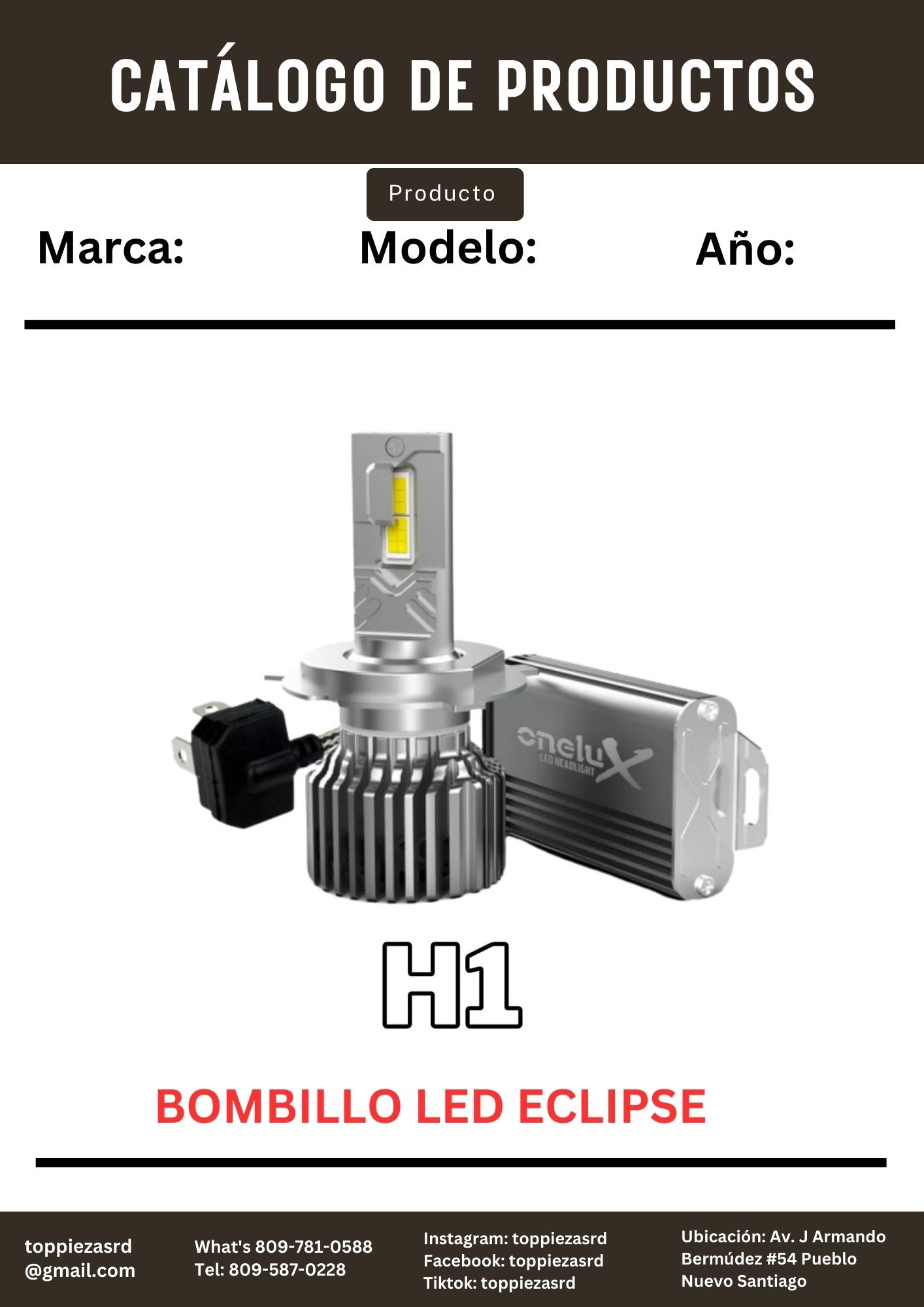 E200-H1: Bombillo LED PLATINIUM ECLIPSE.