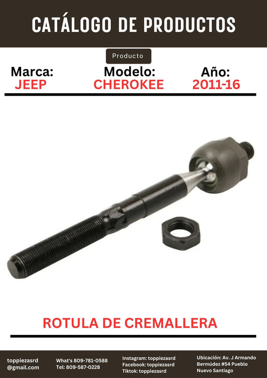 EV800987: Rotula De Cremallera Jeep GRAND CHEROKEE 2011-16.