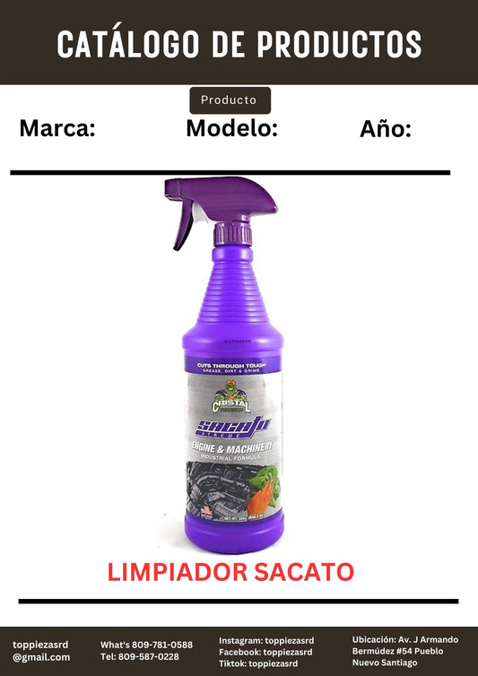 QT: Limpiador desgrasante Sacato.