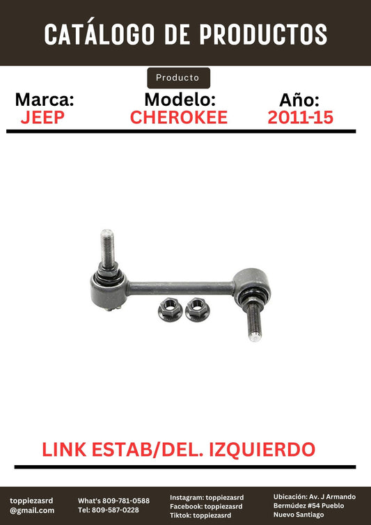 K750578: Link Estabilizador Delantero Izquierdo Jeep GRAND CHEROKEE 2011-16.