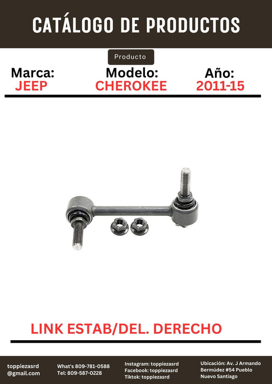 K750579: Link Estabilizador Delantero Derecho Jeep GRAND CHEROKEE 2011-16.