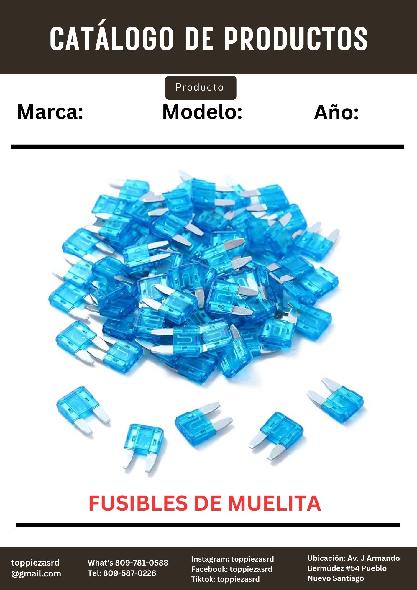 100-200-15: Fusibles De Muelita MINI 15A.