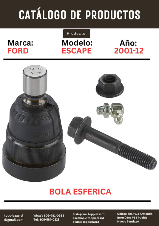 K80107: Bola Esferica  de abajo  Ford ESCAPE MAZDA trubute 2001-12.