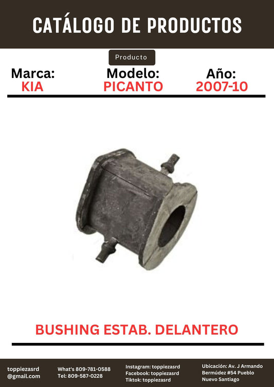 54812-27000: Bushing Estabilizador Delantero Kia PICANTO 2007-10.
