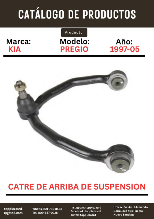 0K72A-34-200: Catre De Arriba De Suspensión Kia PREGIO J2 1997-05.