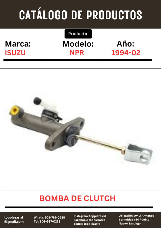 8-97167-406-0: Bomba De Clutch Arriba NPR 1994-02.