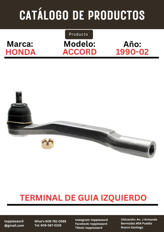 53560-SM4-003: Terminal De Guía Izquierdo Honda ACCORD 1990-02.