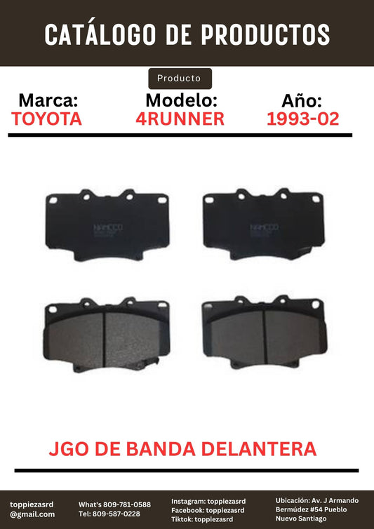MD436/04465-AZ005: JGO De Banda Delantera Toyota 4RUNNER 1993-02 hilux 05-08 4WD