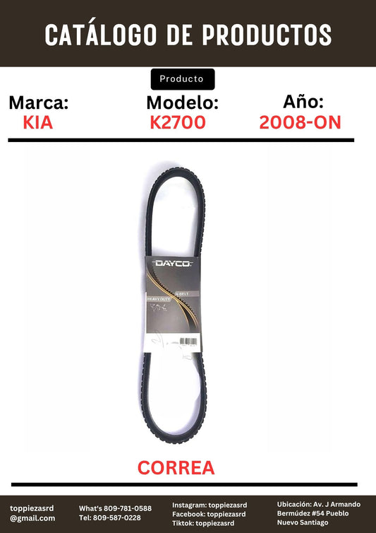 17350/99332-00880: Correa De Aire KIA K2700 2008-24