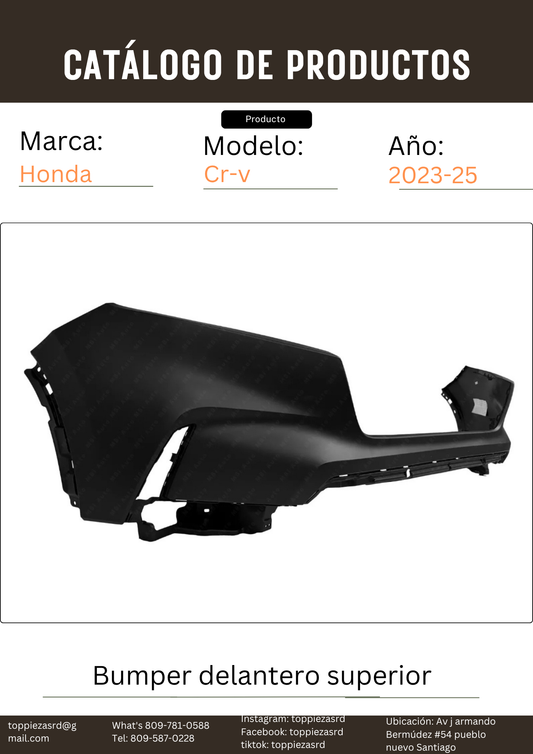 04711-3A0-A00: Bumper Superior Delantero Honda CR-V 2023-25.