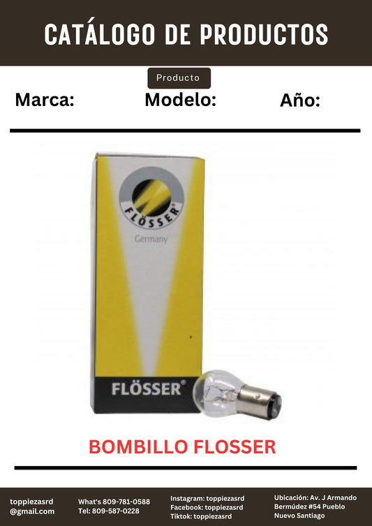 1073-24V: Bombillo Flosser De 1 Contacto 24V.