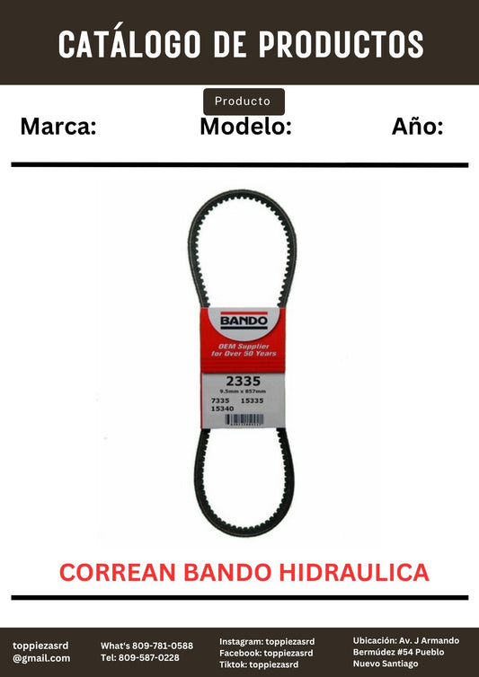 15335: Correa Bando Hidraulica.