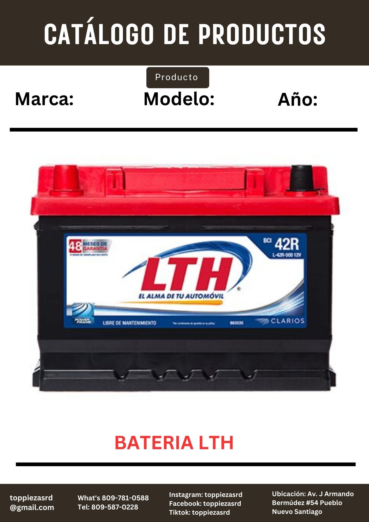 ME42R500: Batería LTH.