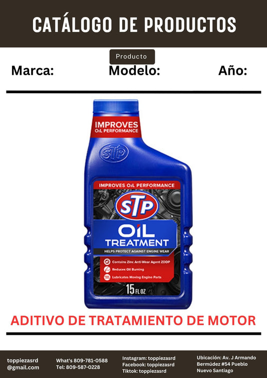 ST-01-STP: Aditivo De Tratamiento De Motor STP. 15Oz.