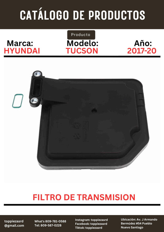 46321-2F000: Filtro De Transmisión Hyundai TUCSON 2017-20.