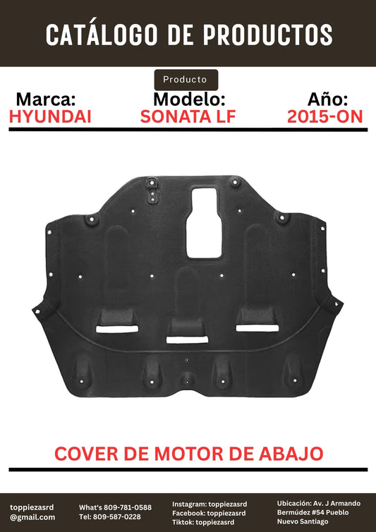 29130-C1100: Cover De Motor De Abajo Hyundai SONATA LF 2015-ON.