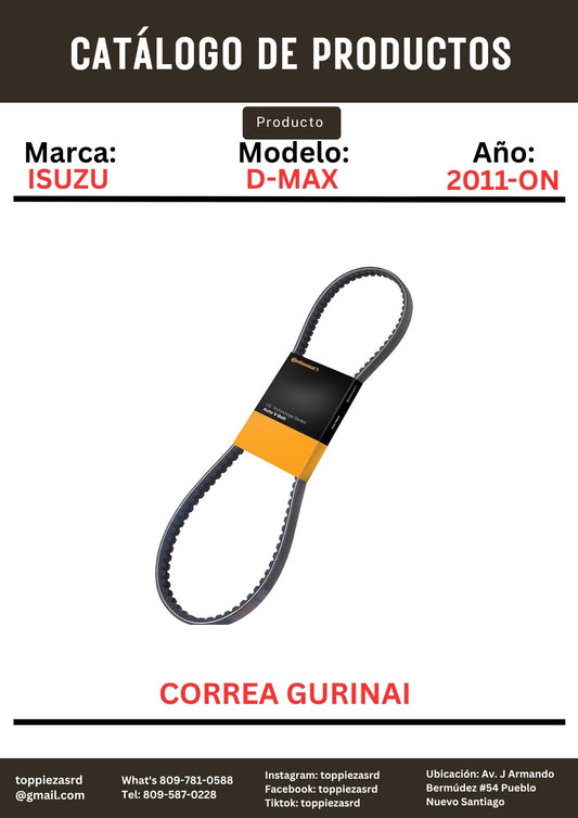 17345: Correa GURINAI Isuzu D-MAX 2011-ON.