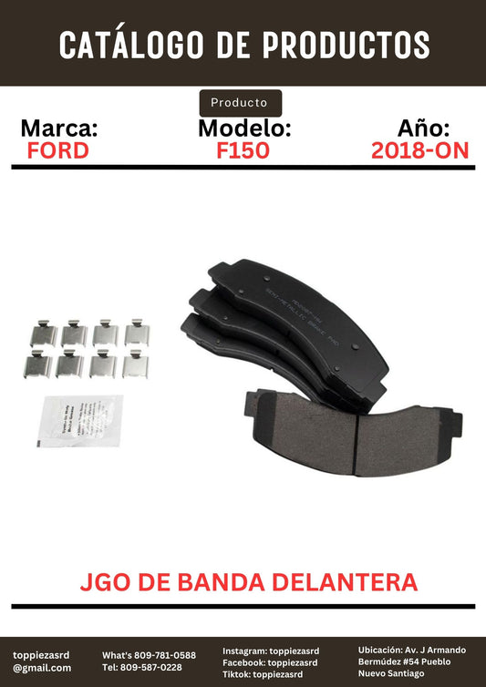 MD2087: Jgo De Banda Delantera Ford F150/EXPEDITION 2018-ON.